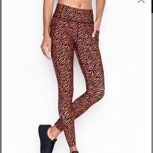 Victoria’s Secret Orange Black Zebra High Rise Activewear Bottoms